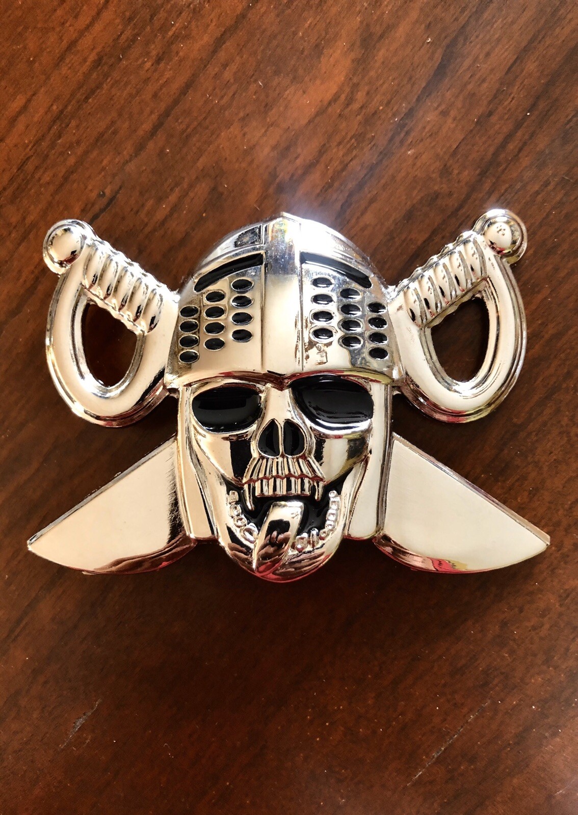 Skeleton Pirate Crossbones Swords Skull Weapon Metal Unisex Men’s Belt Buckle