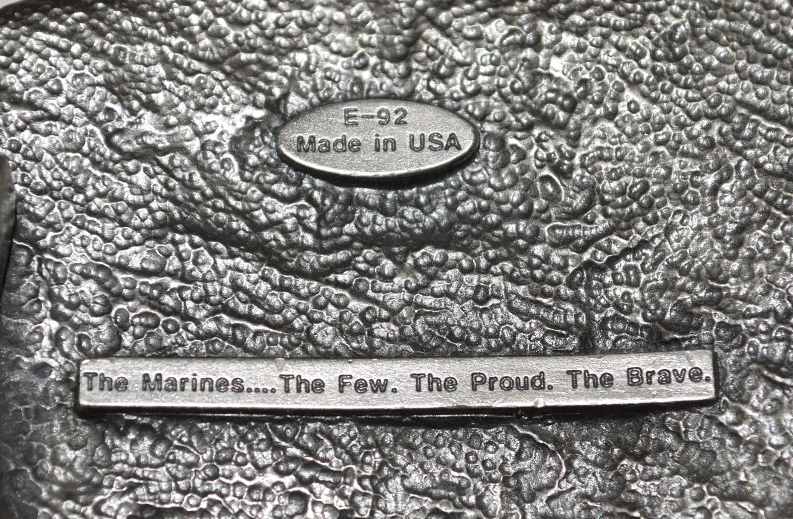 1991 United States Marines Siskiyou Enamel USA Made American Flag Belt Buckle