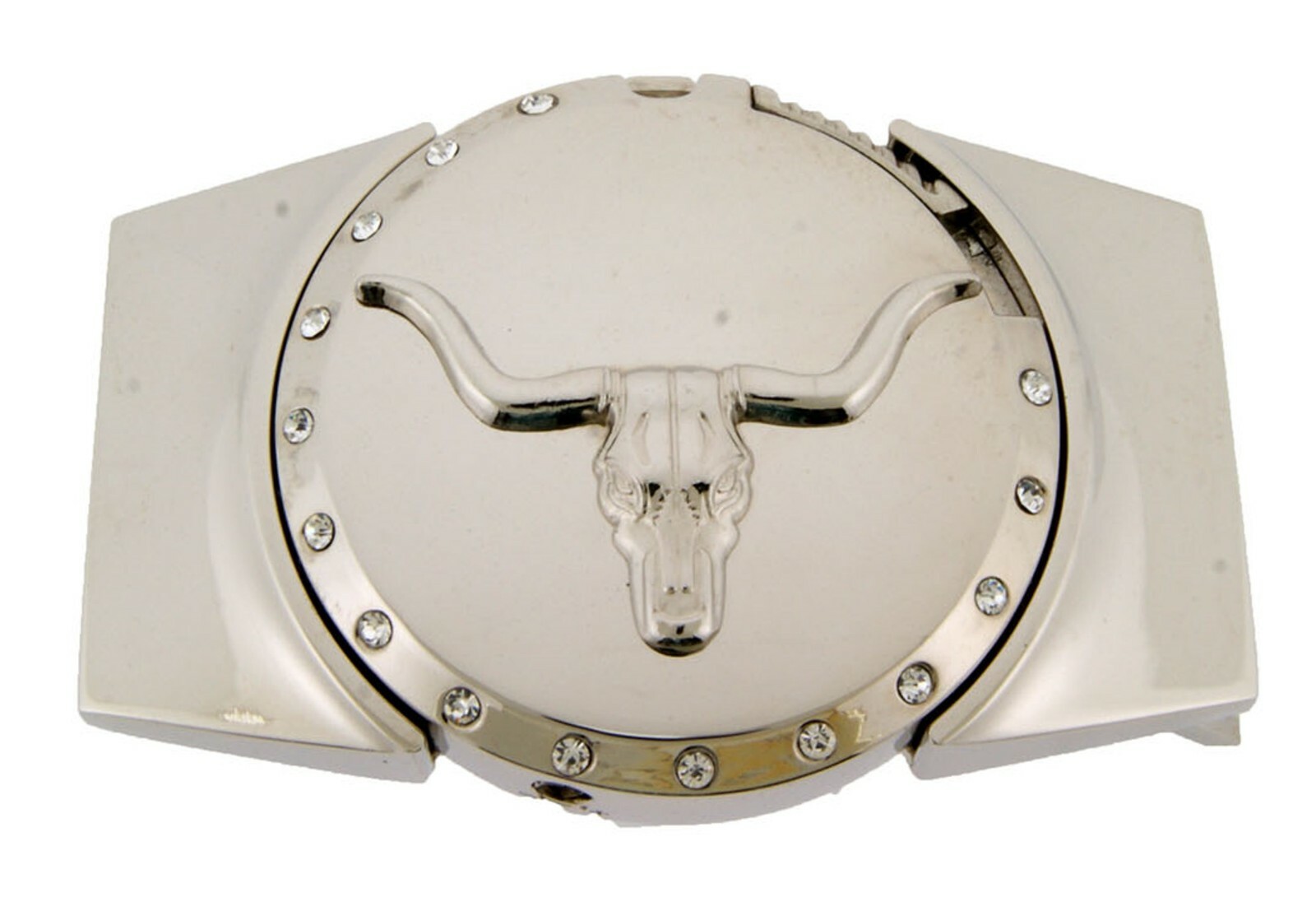 Bull Longhorn Buffalo Ox Antiqued Men Women Skull Belt Buckle Rodeo Metal Heavy.