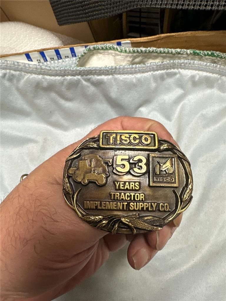 Vintage Tisco Tractor Supply Belt Buckle Lot of Three Buckles
