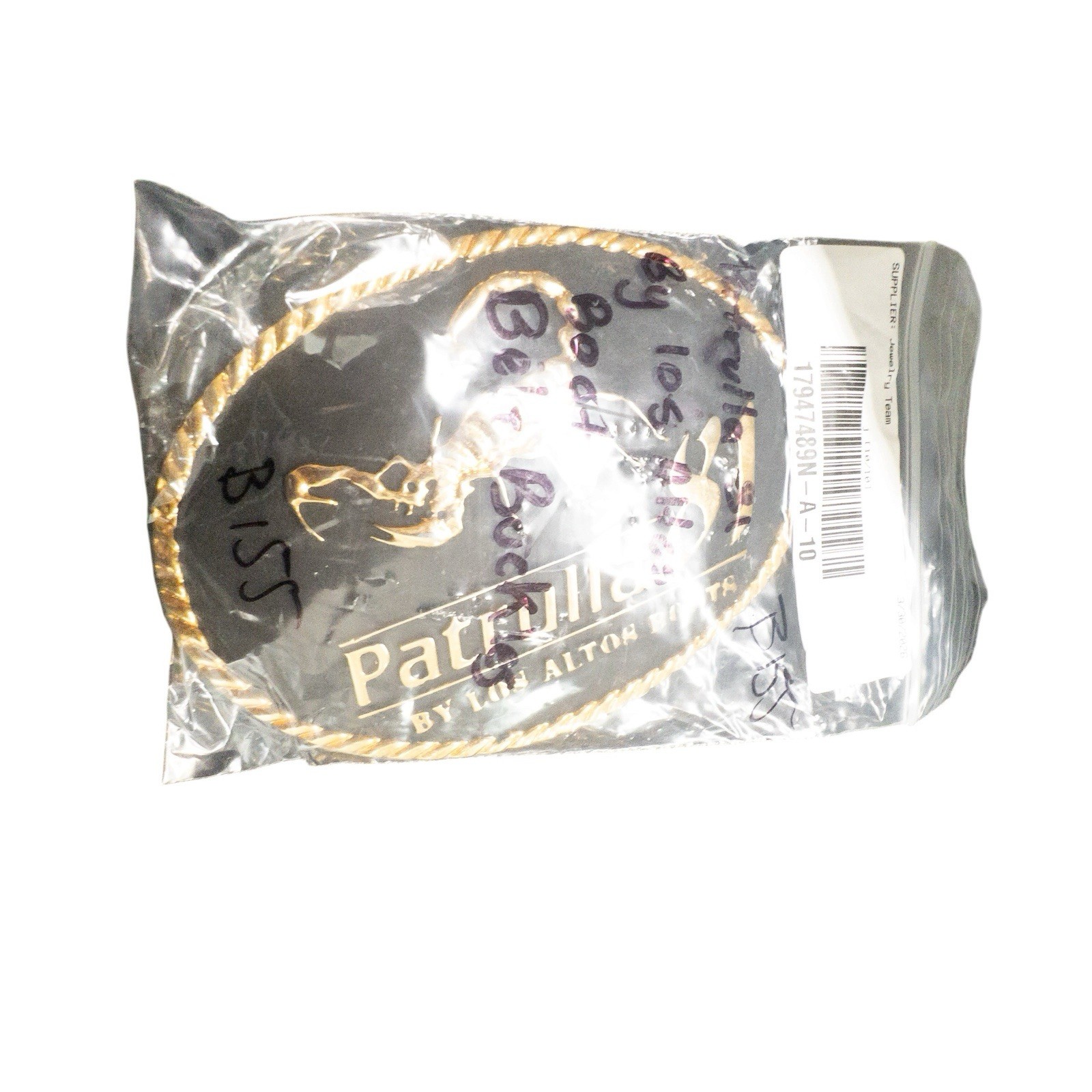 Los Altos Boots Patrulla 81 Scorpion Extra Large Western Belt Buckle