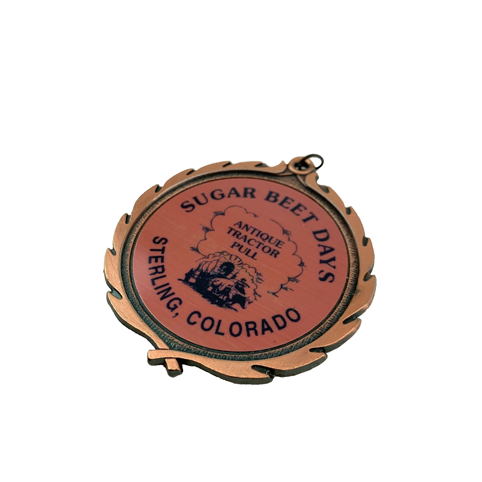 Vintage Sugar Beet Days Sterling Colorado Antique Tractor Pull Medal PDU Taiwan