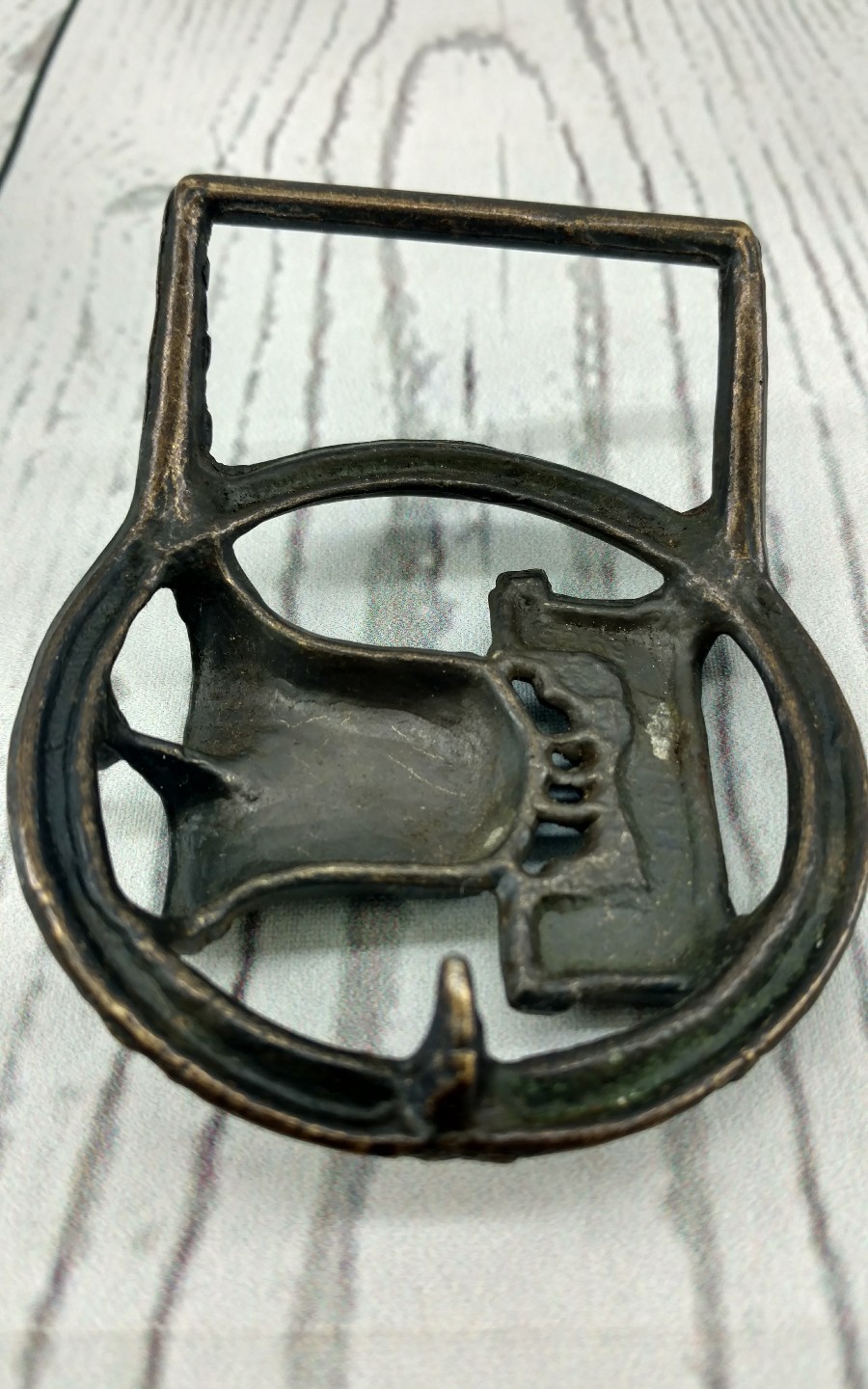 Liberty Bell Pass Stow Symbol of American independence Vintage Belt Buckle