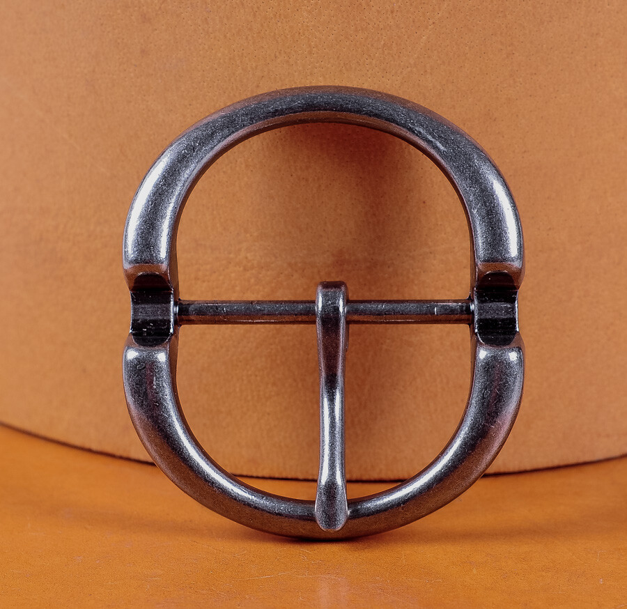 Heavy Duty Silver Round Center Bar Replacement Men&rsquo;s Belt Buckle Fits 40mm Belts