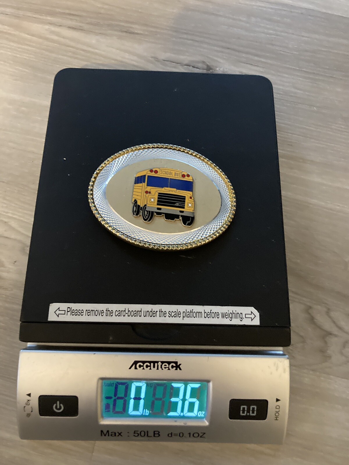 Vintage Metal Belt Buckle, School Bus, Yellow School Bus, Transportation, Bus Dr