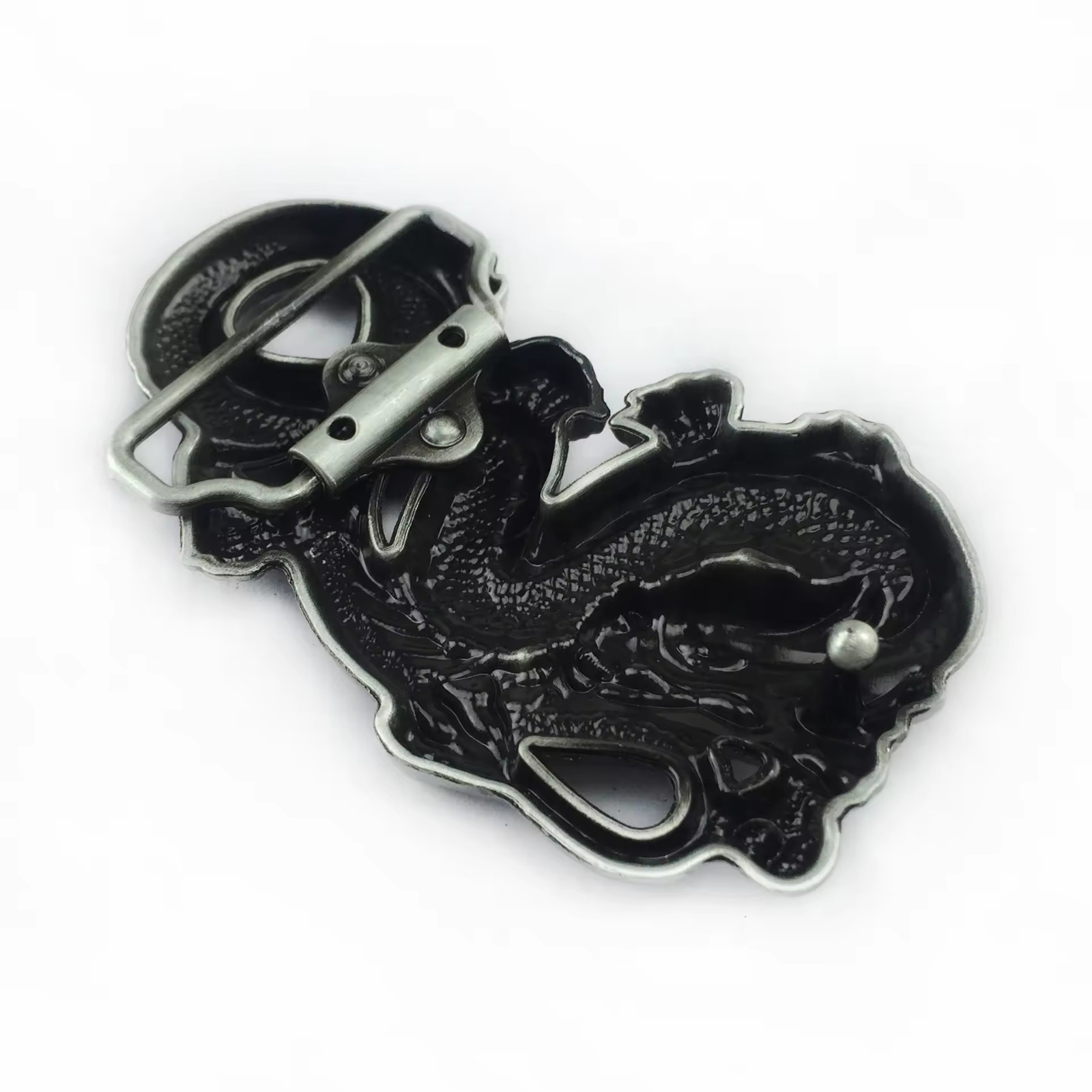 Belt Buckle Chinese Dragon Gold Medieval Western Cowboy 2.5&Prime;x4&Prime; for 1.5&Prime; belt
