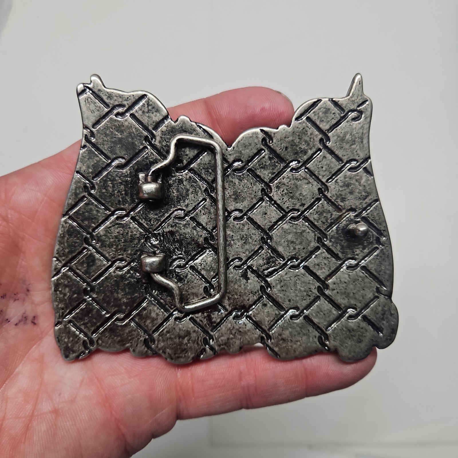 Vintage MMA UFC TAPOUT Belt Buckle Heavy Metal Skulls Graveyard Belt Buckle