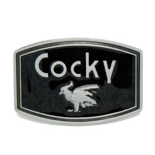 Cocky Belt Buckle Western Cowboy Native American Motorcyclist (CKY-01-B)