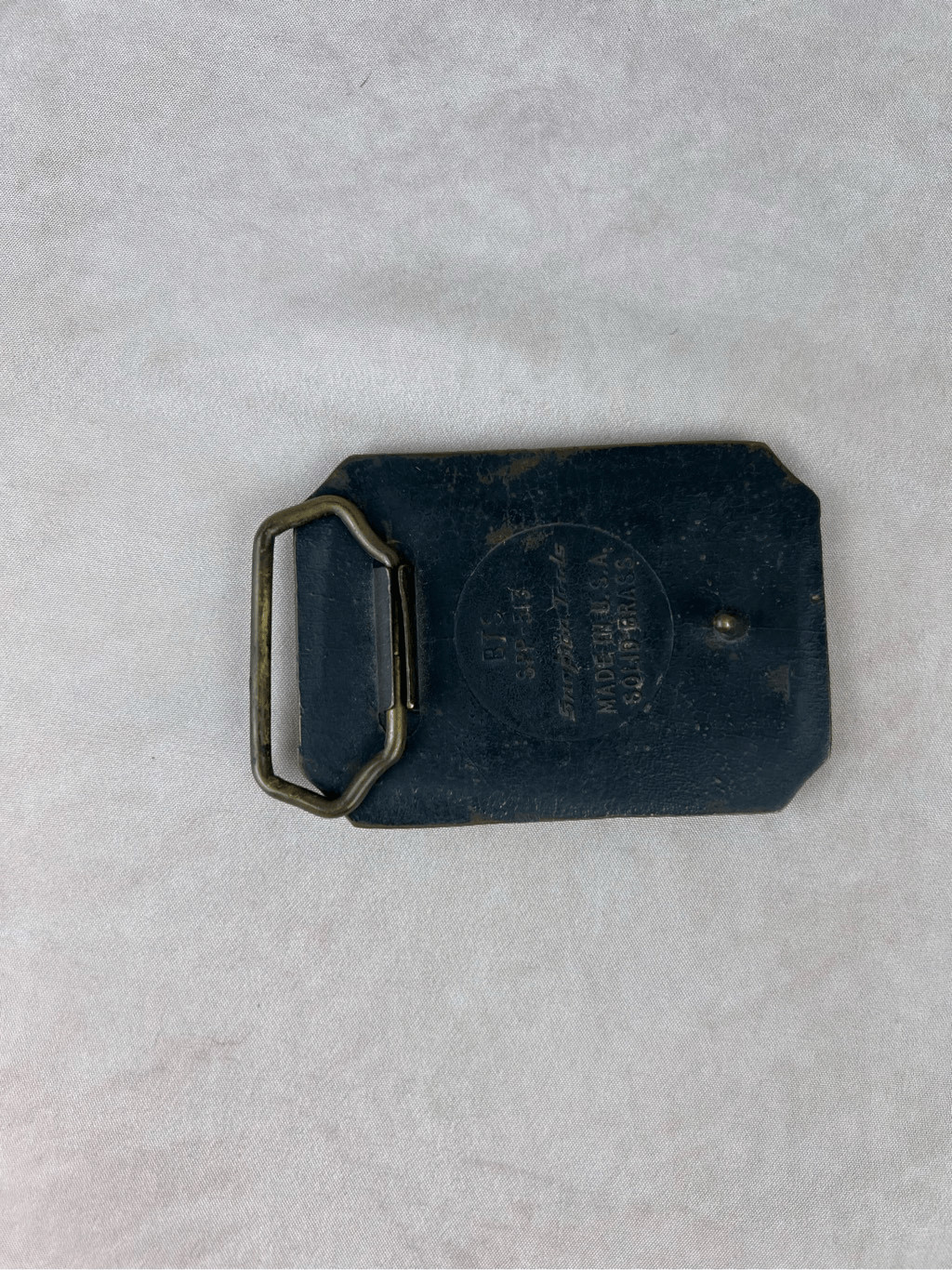 Vintage Snap On Tools Belt Buckle, Solid Brass, Made in USA, BTS SPP-513
