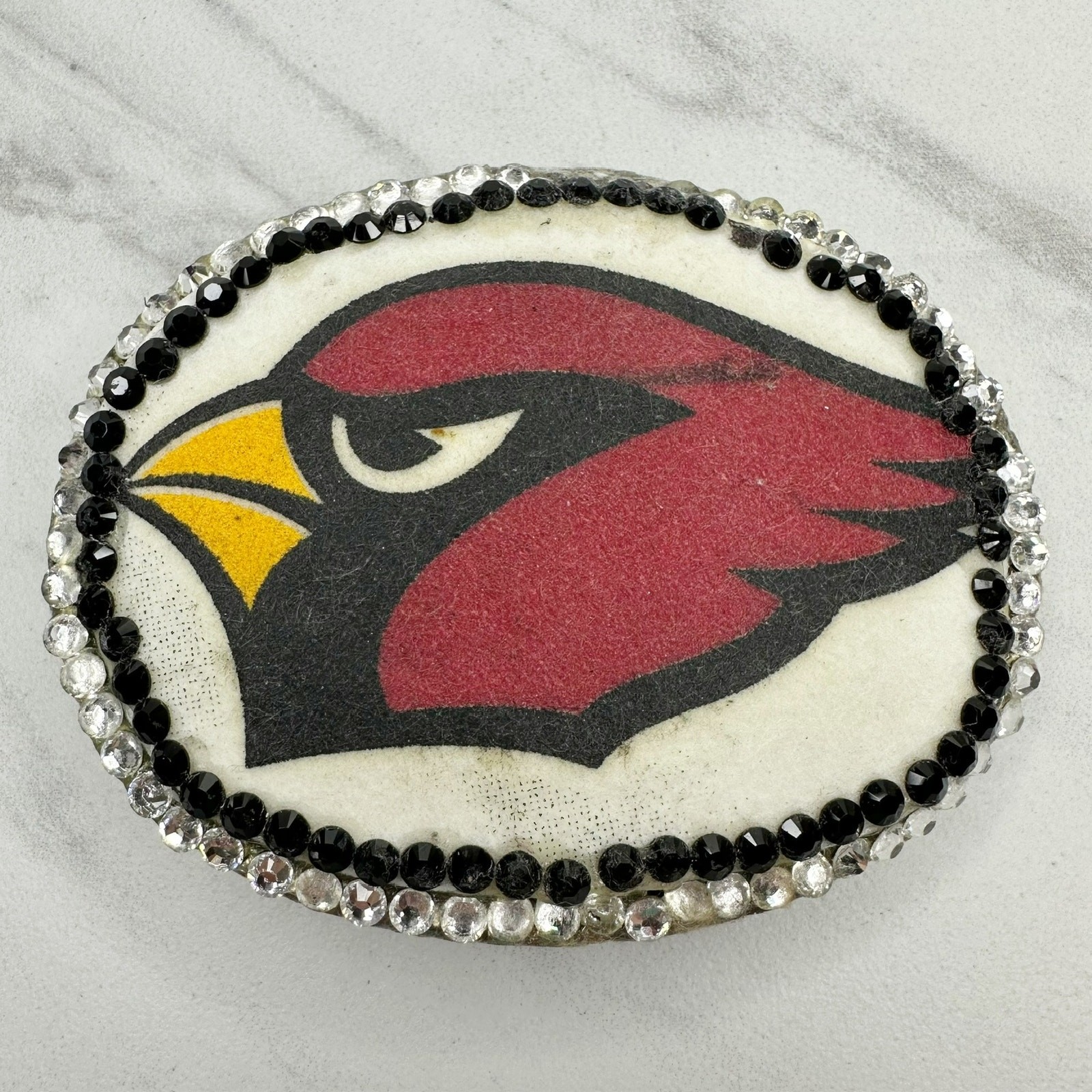Arizona Cardinals Rhinestone Belt Buckle NFL Football Team Logo – 3.67&Prime;