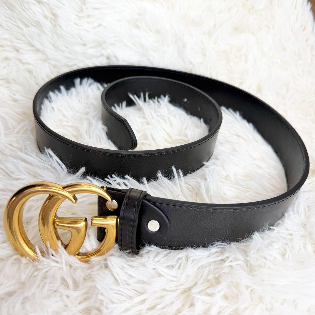 GUCCI Pre-Owned Belt Interlocking Gg Big Logo Black