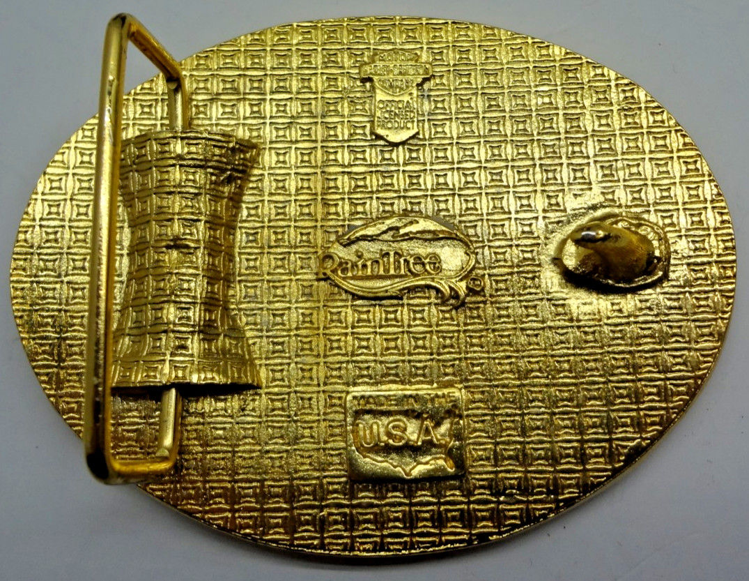 New Vtg Harley Davidson Raintree Belt Buckle « Est 1903 Milwaukee Wisc » FREE SHIP