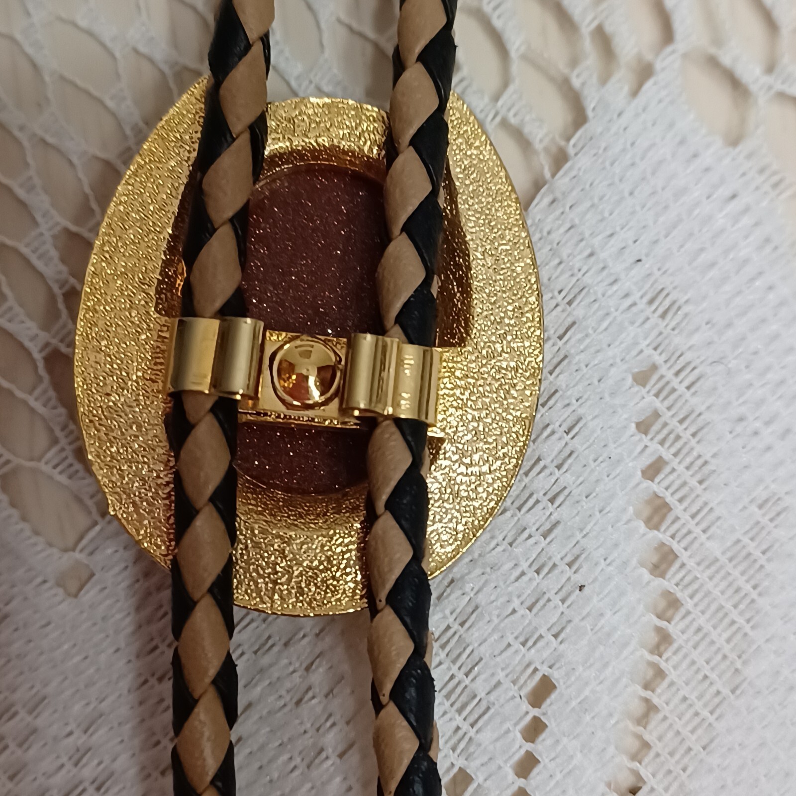 Goldstone Belt Buckle & Bola