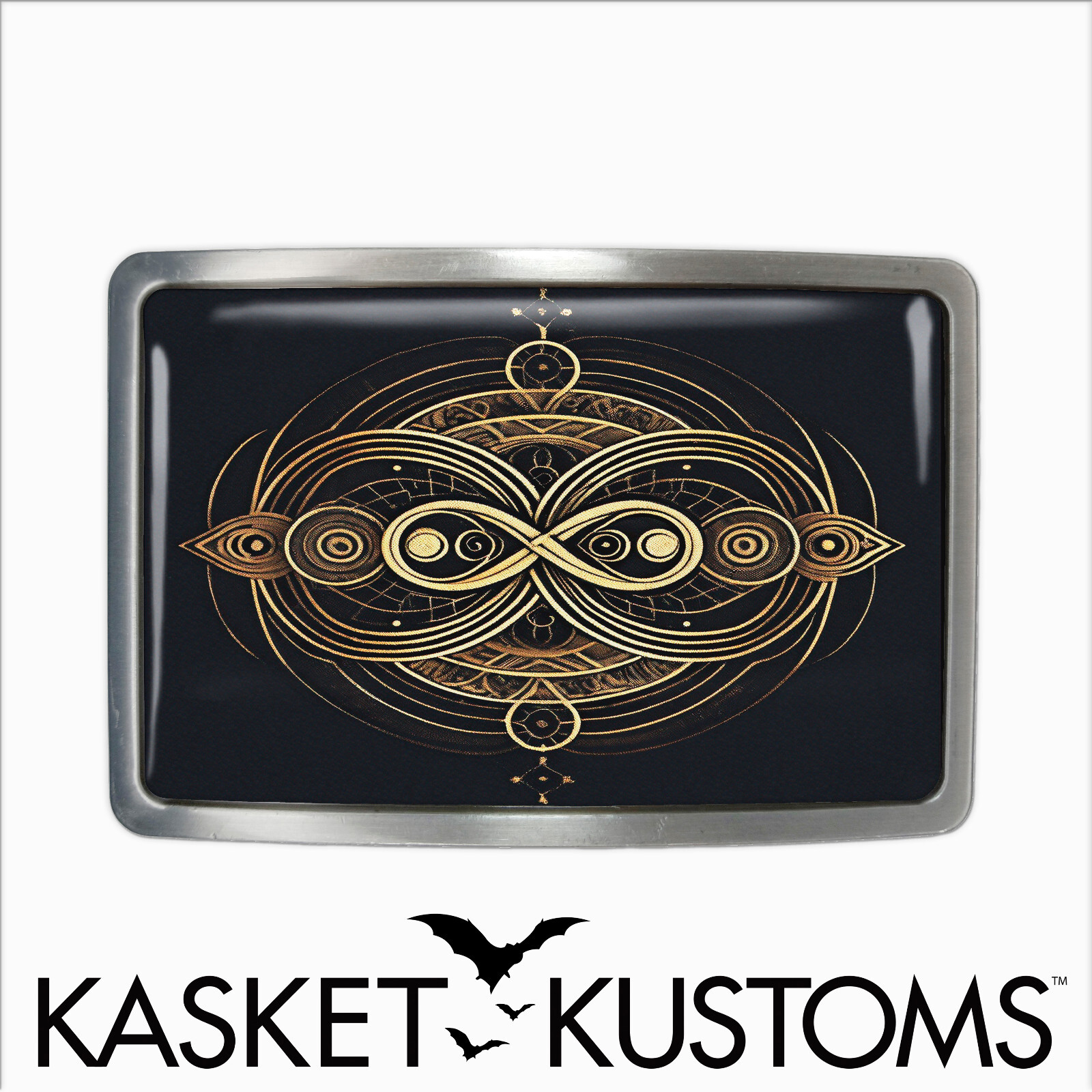 Infinity Belt Buckle – Ornate Symbol BoHo Handmade Belt Buckle – 649