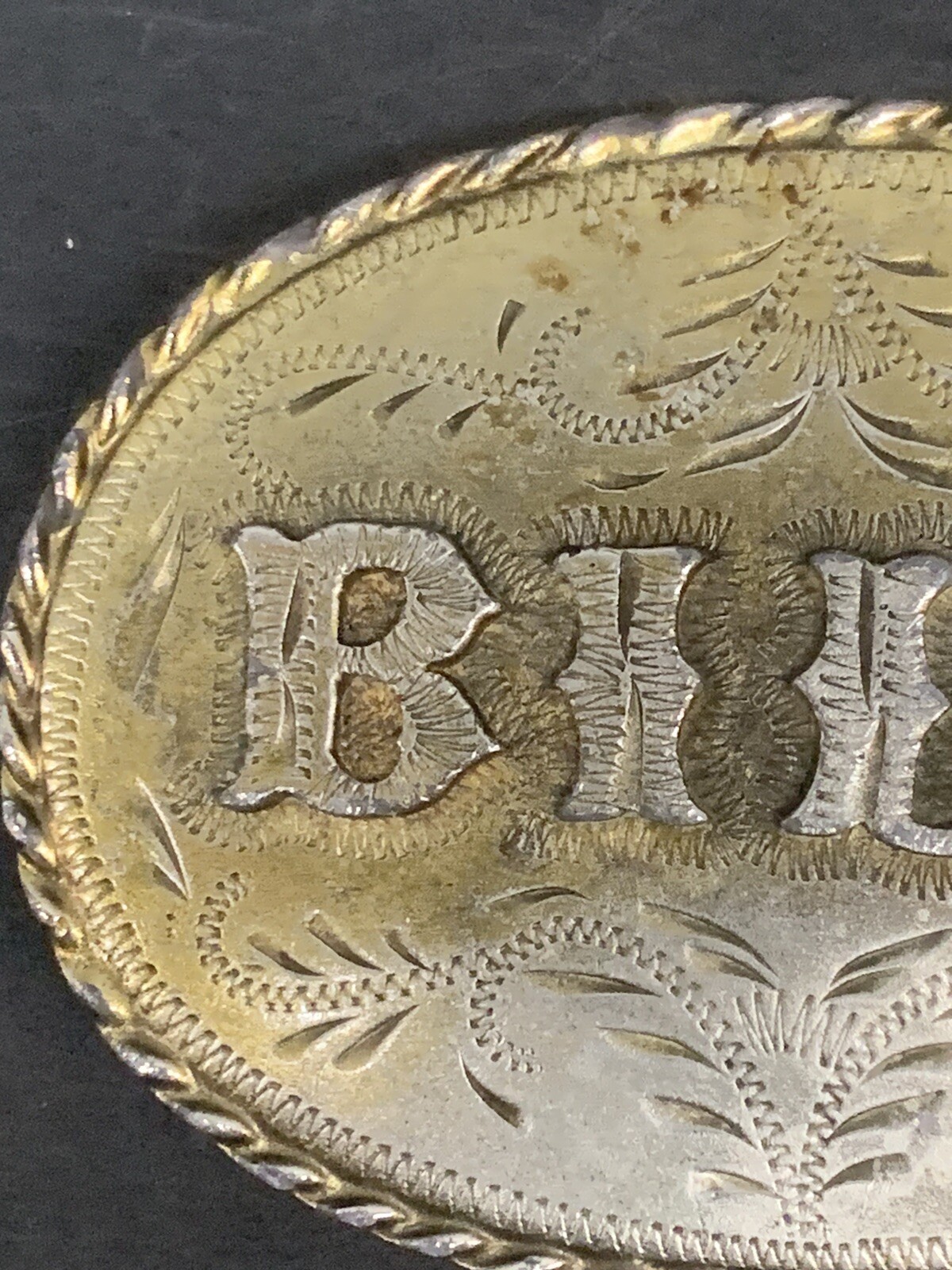 Spec Cast Belt Buckle Bill Personalized Vintage 1981 Denver, CO USA