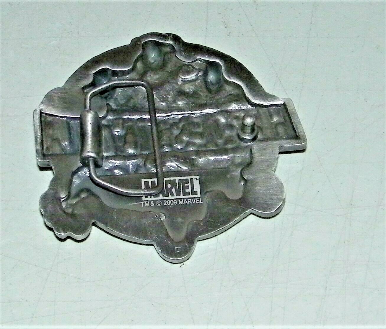 2009 MARVEL Comic HEROES VS VILLAINS Brass BELT BUCKLE Nickel Silver Color E.C.
