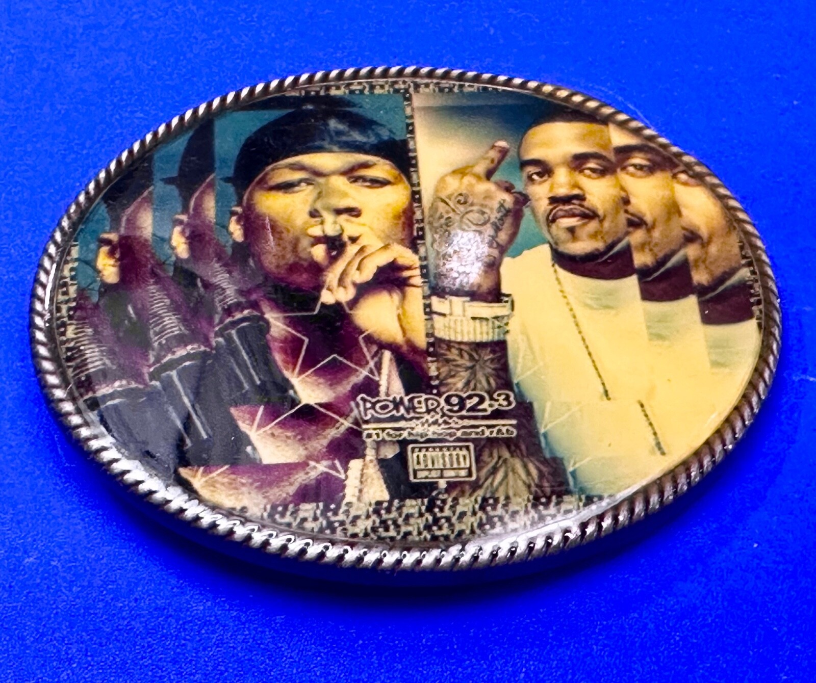 Power 92.3 Radio Station for Hip Hop & R&B Chicago Artist Promotion Belt Buckle