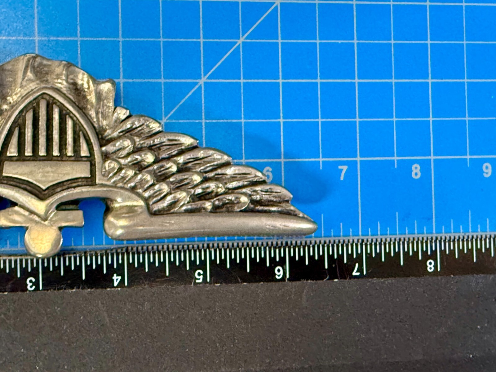 Large Military US Army Air Force? Aviator Badge Pilot Wings Shield Belt Buckle