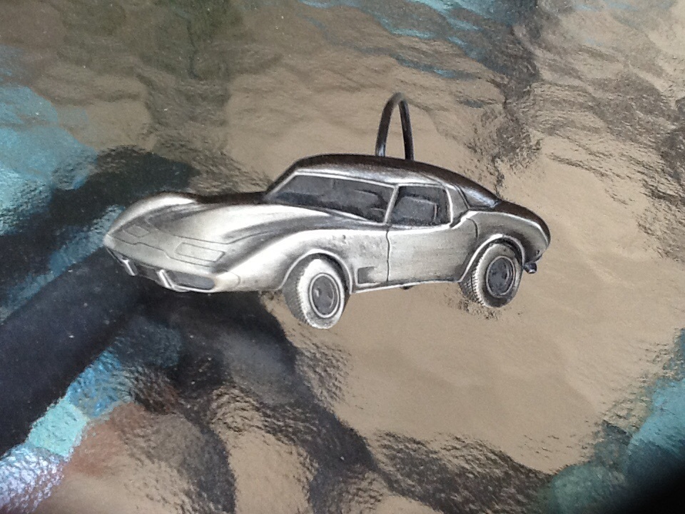 Corvette Brass Belt Buckle, Bergamot Brass Works, Post & Loop, USA