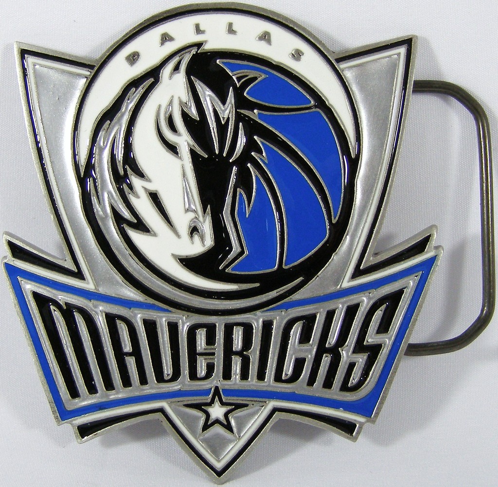 BELT BUCKLES Licensed NBA Dallas Mavericks Basketball Silver Blue Sports NWOT!