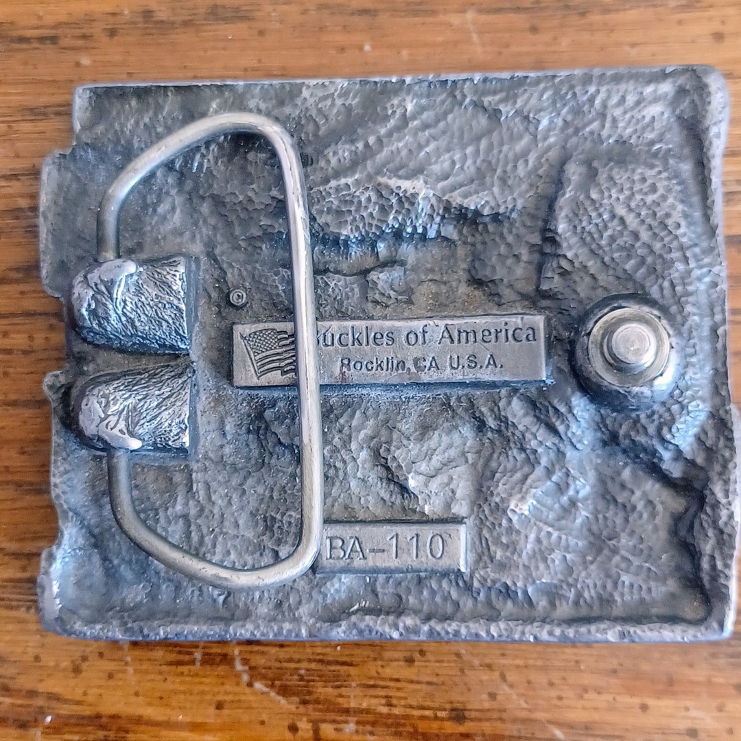 VTG Postal Workers Move the Mail US Postal Service Mailman Belt Buckle enamel