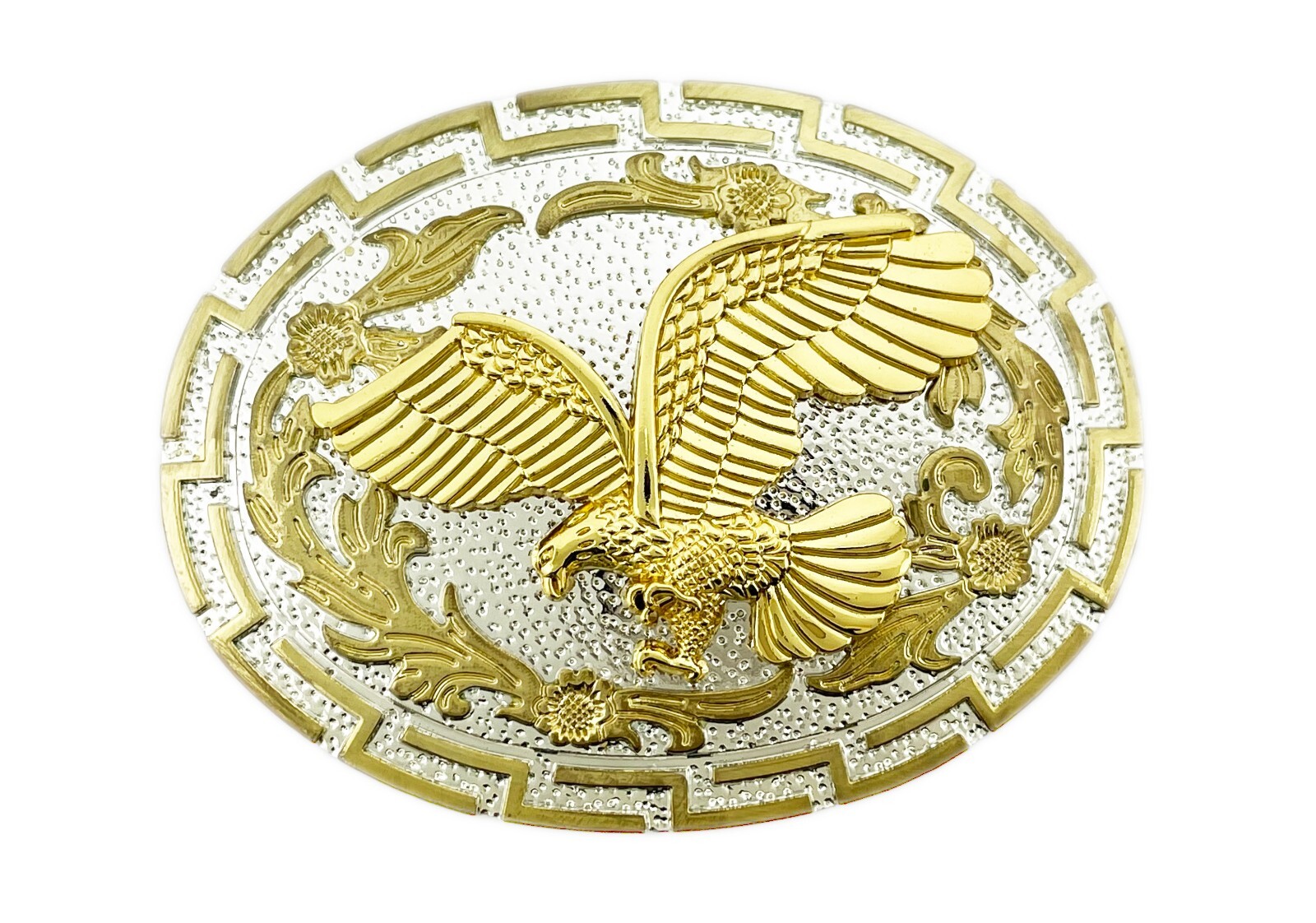 Eagle Belt Buckle Gold Silver Metal Western Cowboy Rodeo Texas Biker Trucker New
