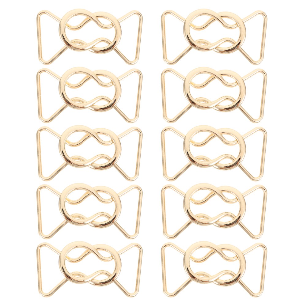 10 Pairs Waistband Decorative Buckle Buckles Coat for Belt Alloy