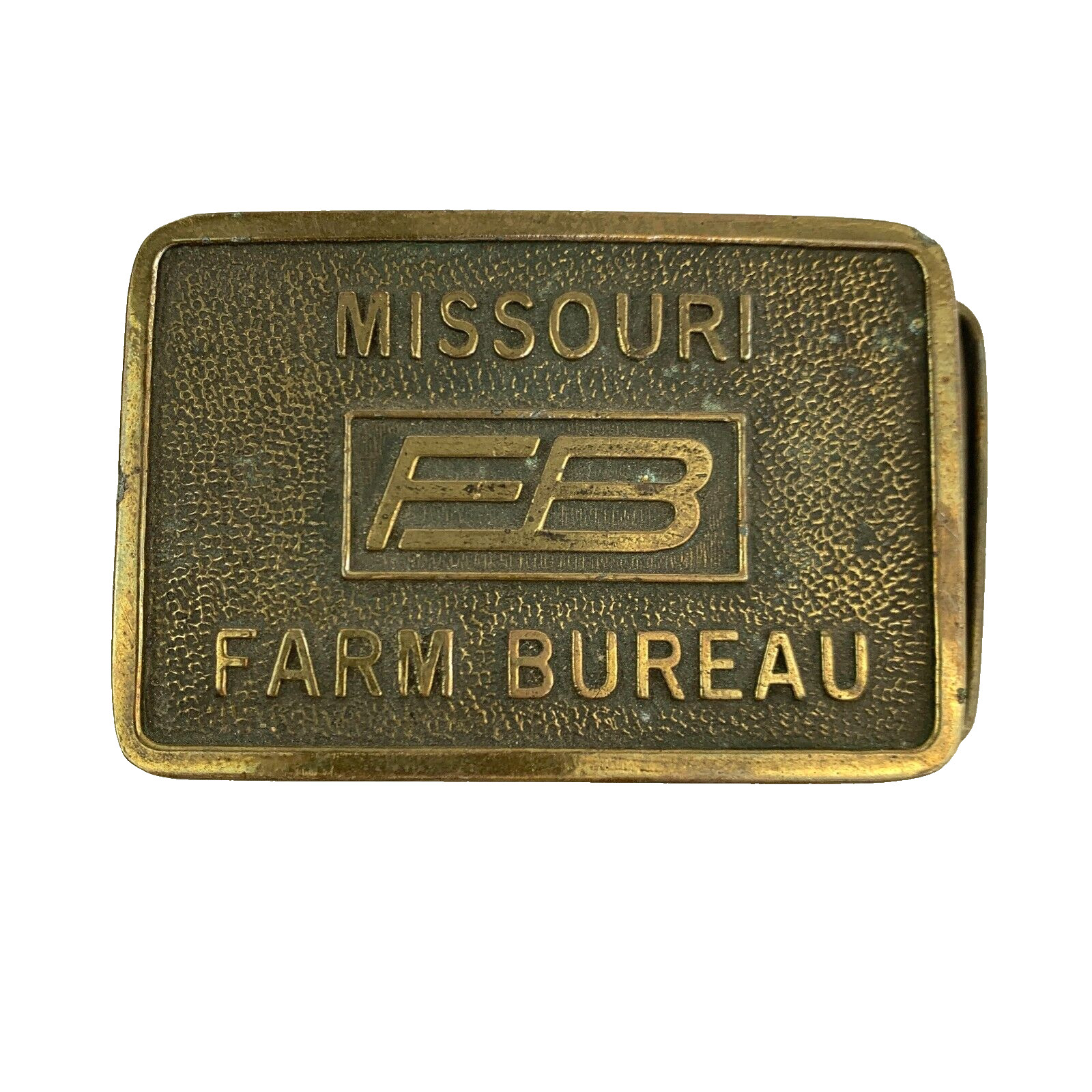 Vintage Missouri Farm Bureau Metal Belt Buckle Wyoming Studio Artworks