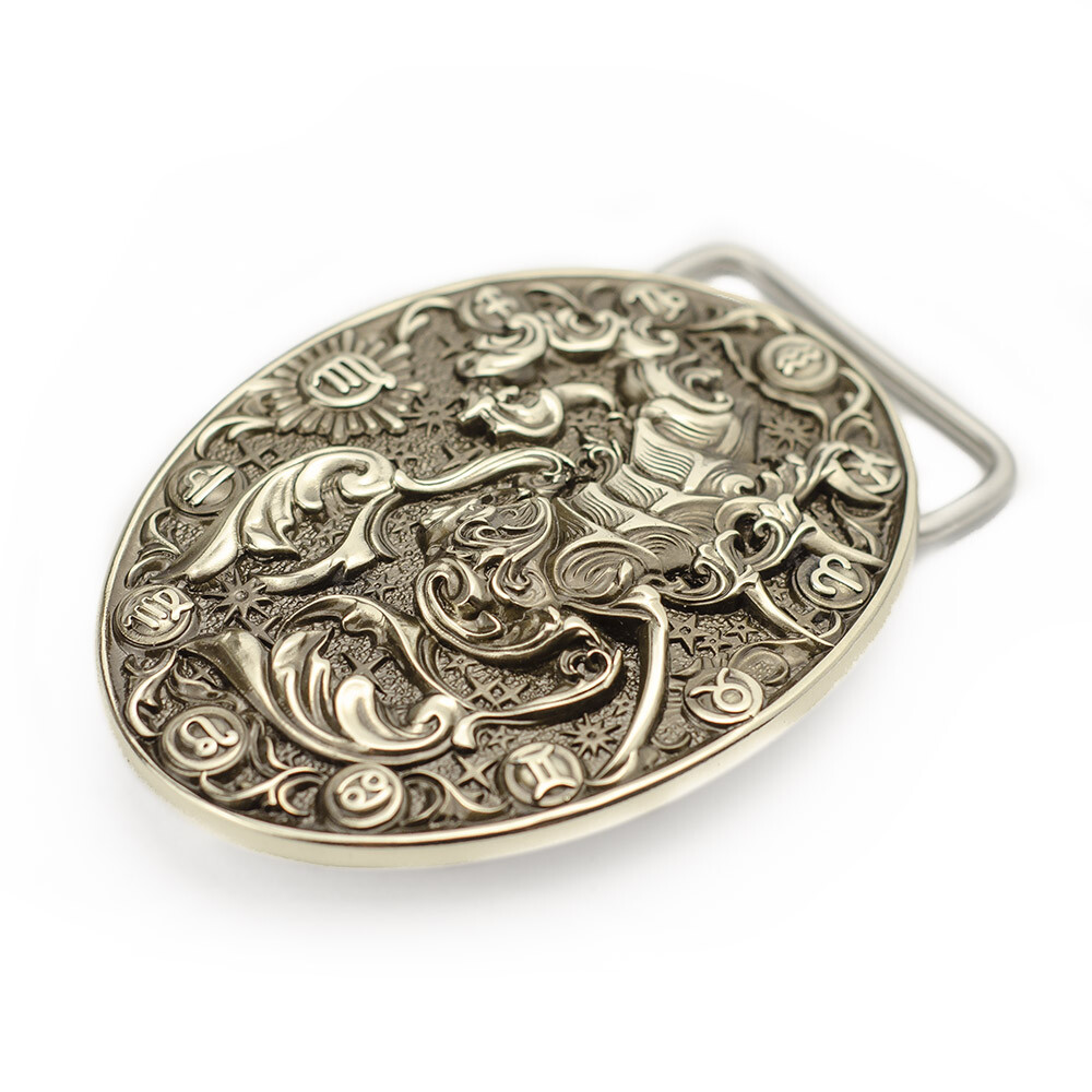 Scorpio german silver belt buckle, Horoscope Astrological Zodiac Sign buckle