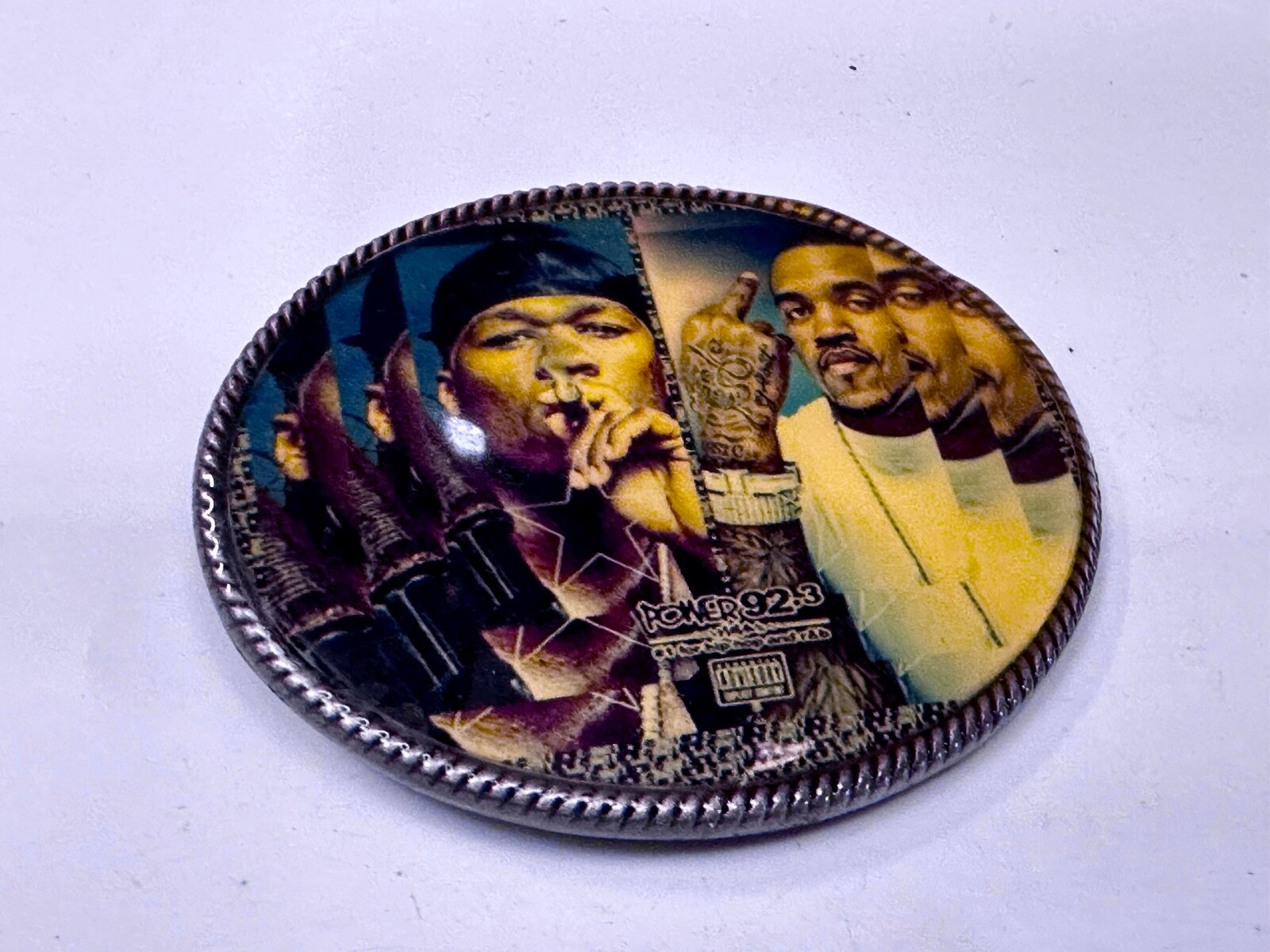 Power 92.3 Radio Station for Hip Hop & R&B Chicago Artist Promotion Belt Buckle