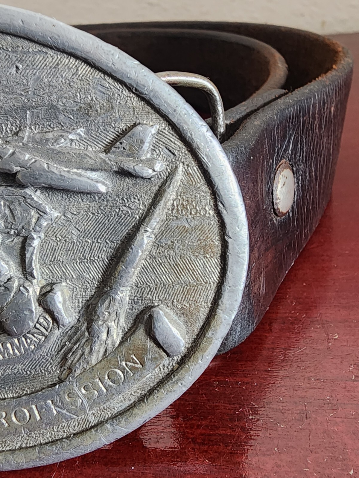 COLLECTIBLE STRAGETIC AIR COMMAND US AIR FORCE 1982 S&S ENTERPRISES LEATHER BELT