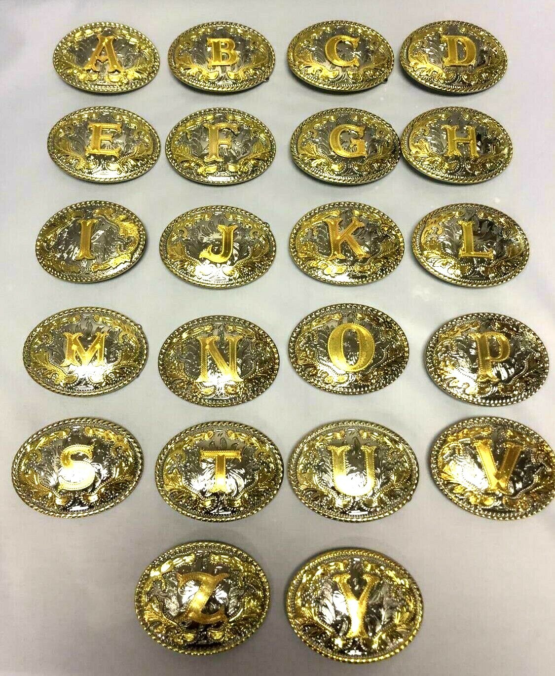 Initial Belt Buckles Alphabet Letter Texas Usa Rodeo Western Cowboy Fashion Men