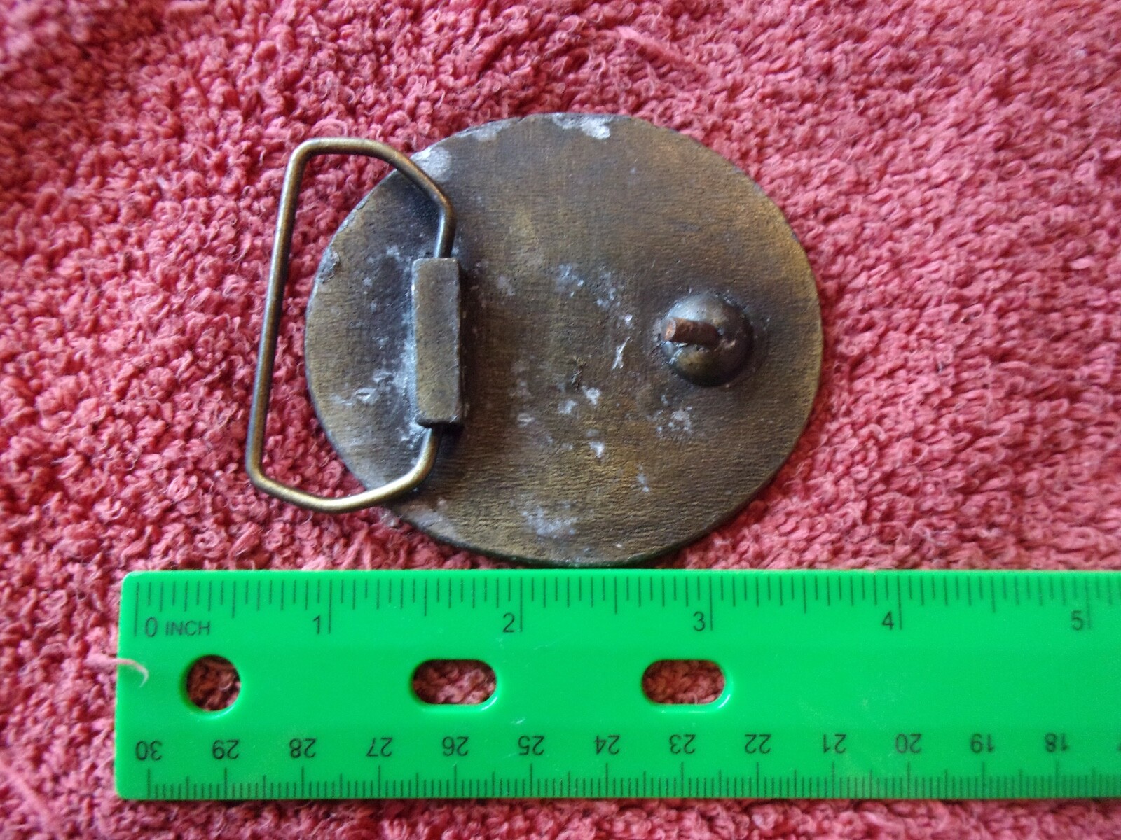 Vintage Jeep Wrangler Belt Buckle Brass round