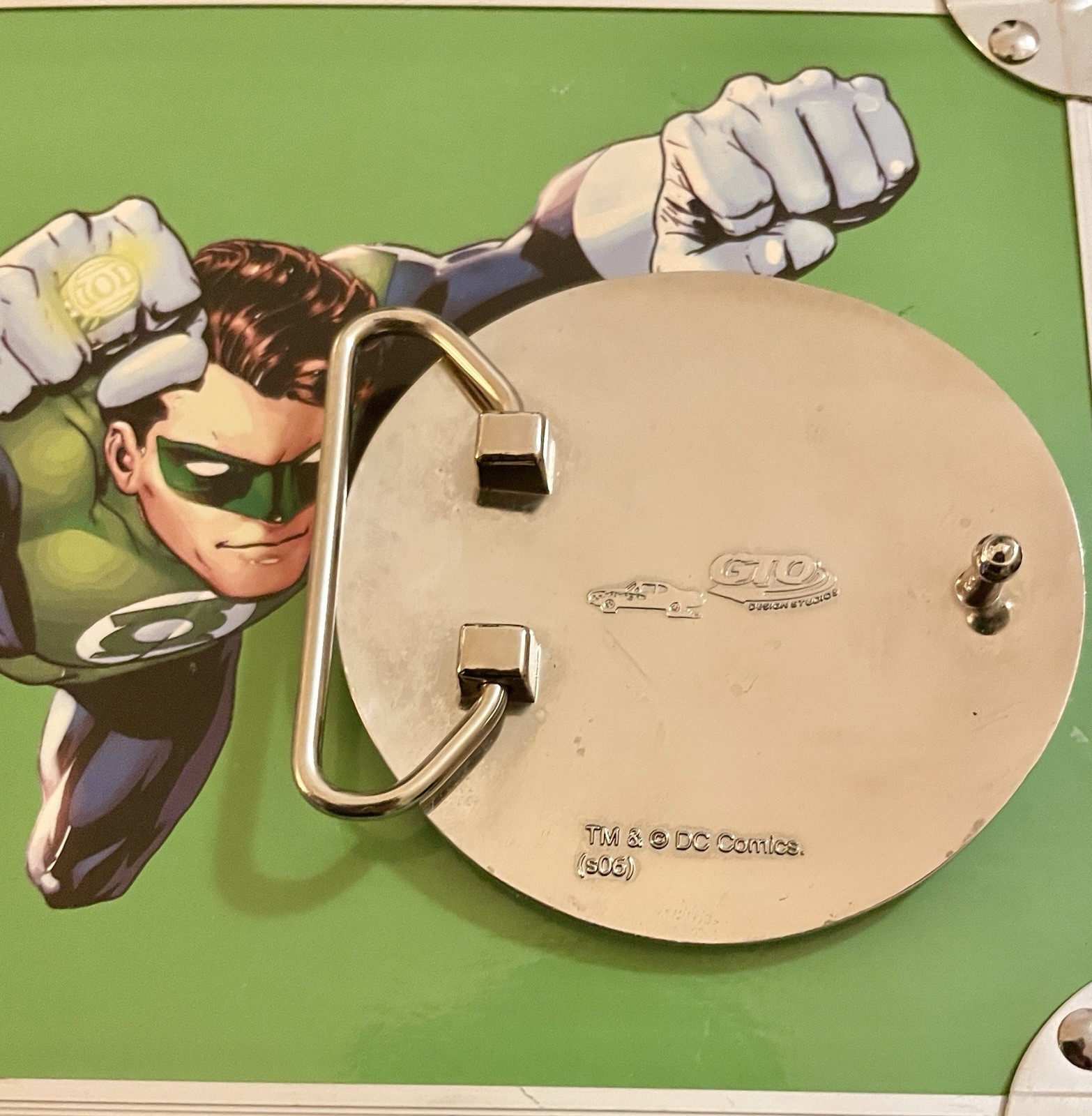 Vintage GTO Design Studios Green Lantern Belt Buckle DC Comics Hal Jordan S06