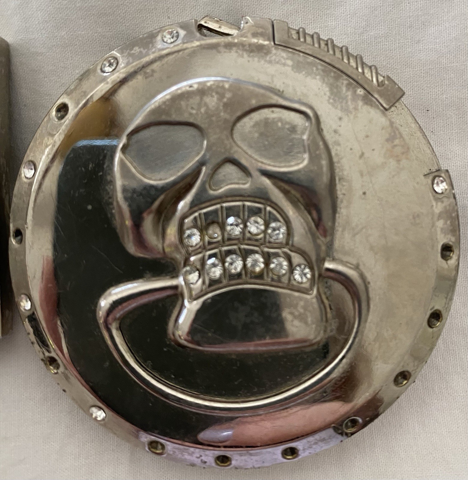 Lighter Belt Buckle Skull Biker Skeleton