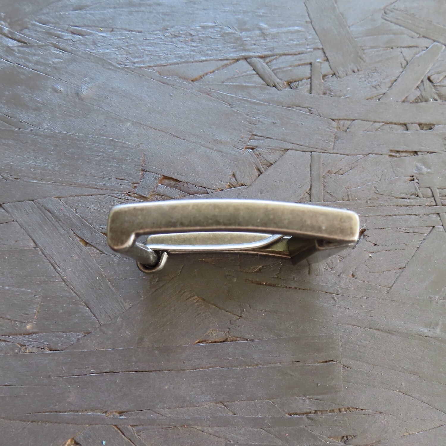 Single Prong Belt Buckle Mens Silver 1.5 Square Roller Replacement Casual Retro