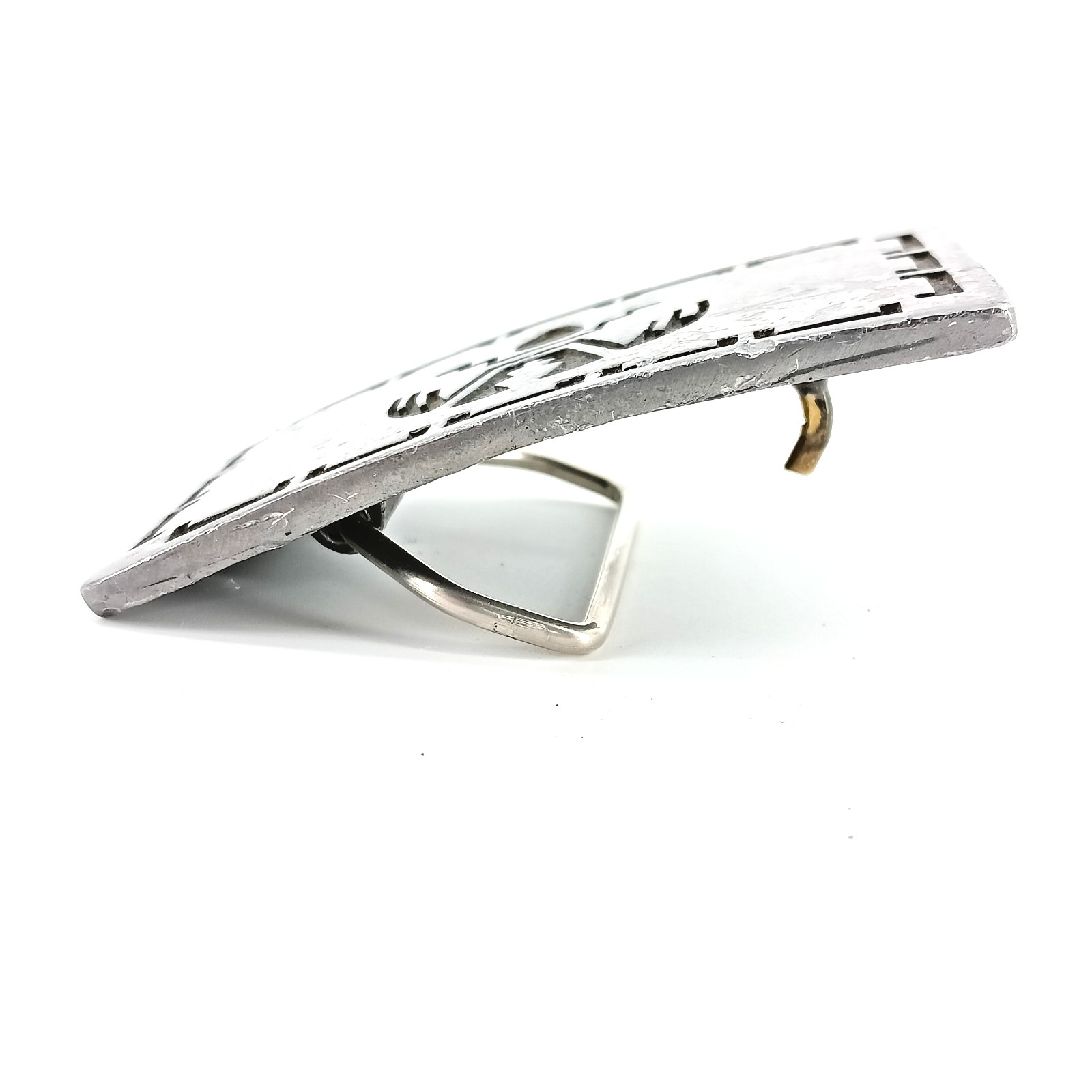 Vintage Thunderbird Belt Buckle Mens Silver Tone Southwestern Metal Rockabilly