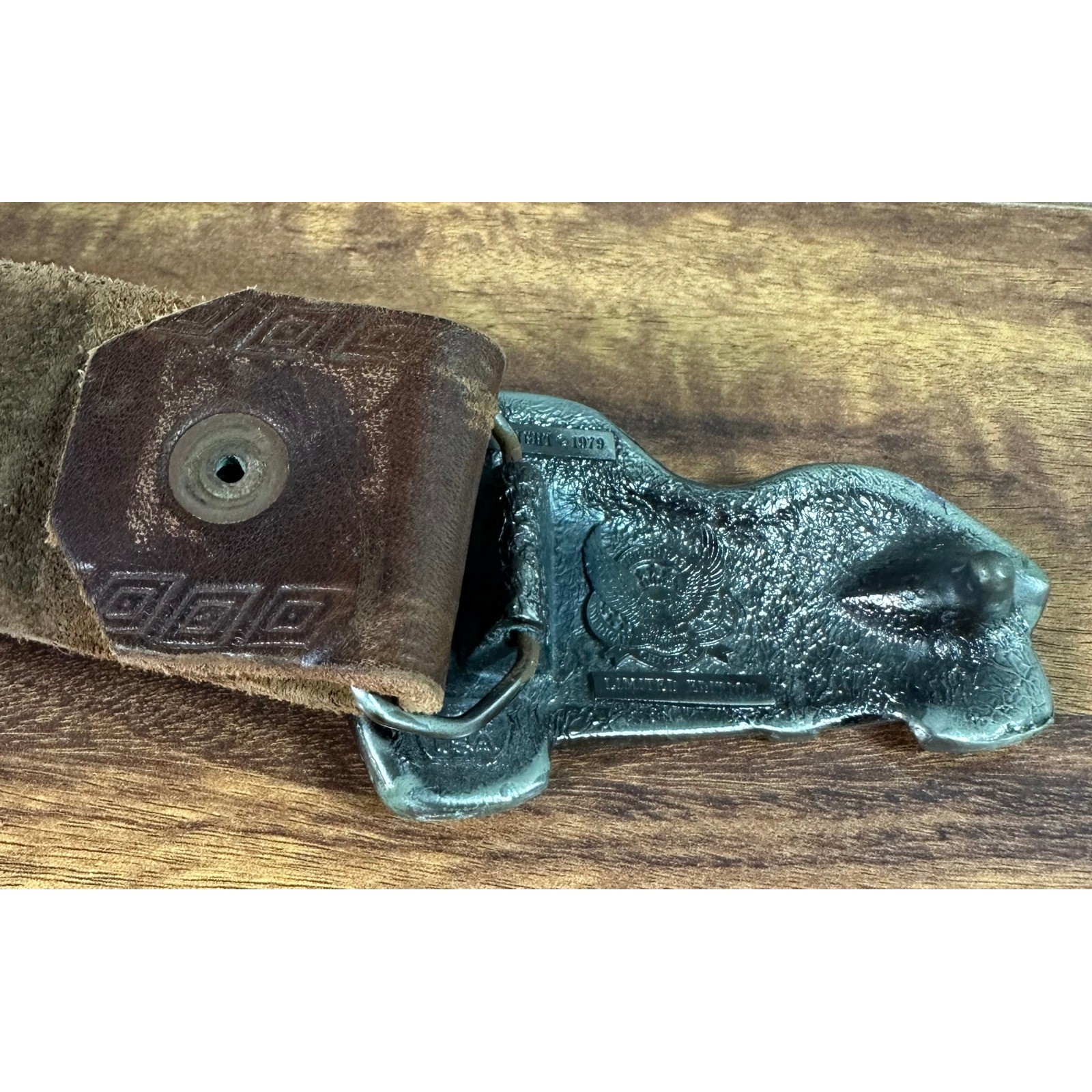 The Great American Buckle ~ Corvette ~ Buckle & leather Belt