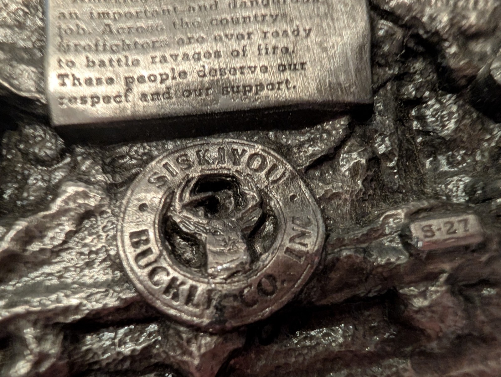 America&rsquo;s Firefighters, Ever Ready, Ever Willing Belt Buckle/Siskiyou Buckle Co.