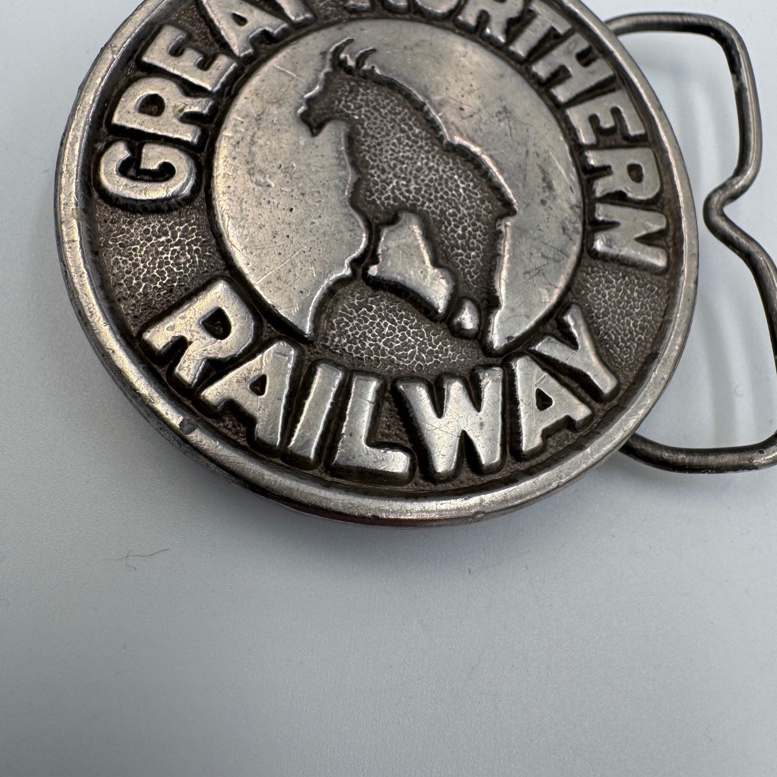 Vintage 1976 Great Northern Railway Belt Buckle Jimm Watson A-40 Made in USA