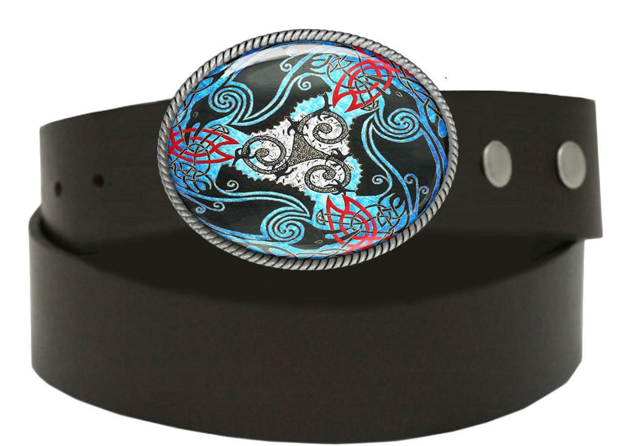 Celtic Raven Tribal Crow Unisex Handmade Belt Buckle