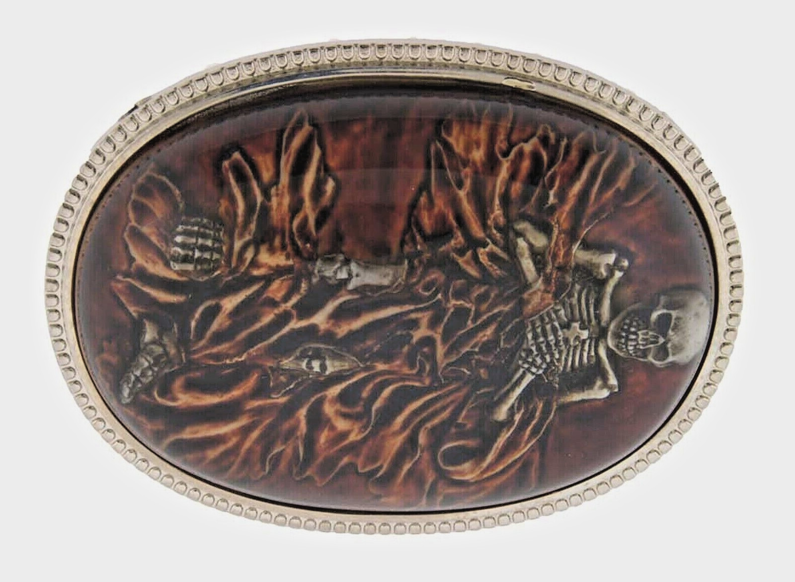 Skull Belt Buckles Skeleton Graveyard Halloween Party Costume Vintage Metal Goth