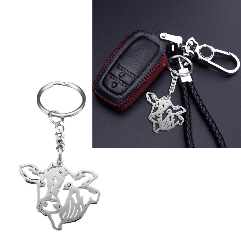 Elegant Hollow Head Keychain Stylish Accessory Suitable For Key Decoration