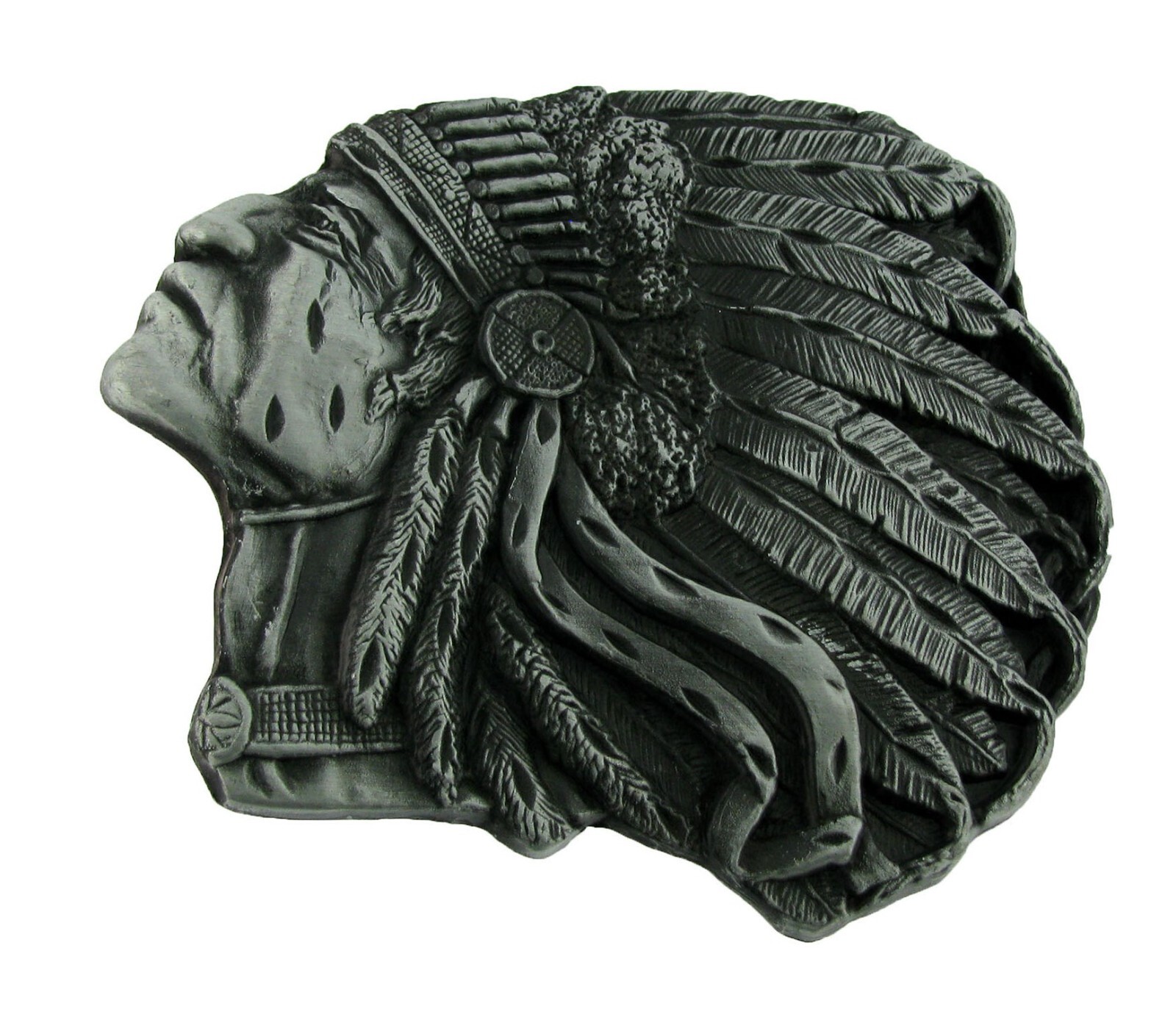Native American Chief Belt Buckle Removable Lighters Spinner Indigenous Peoples