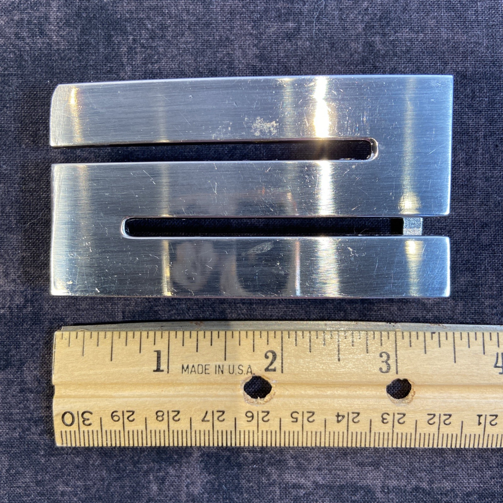 Silver Tone Belt Buckle