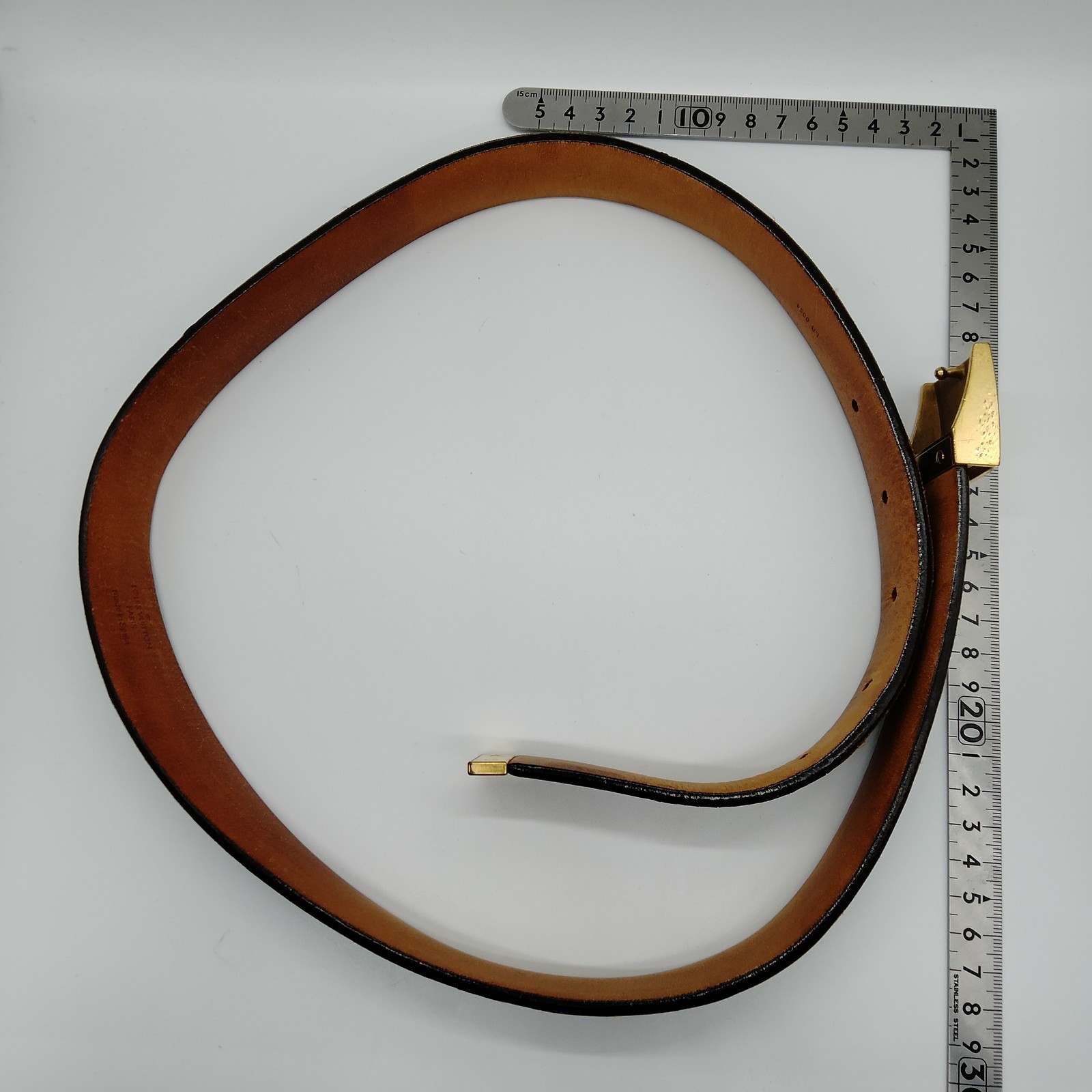 Louis Vuitton Belt Ceinture Carre Goldtone 1509110