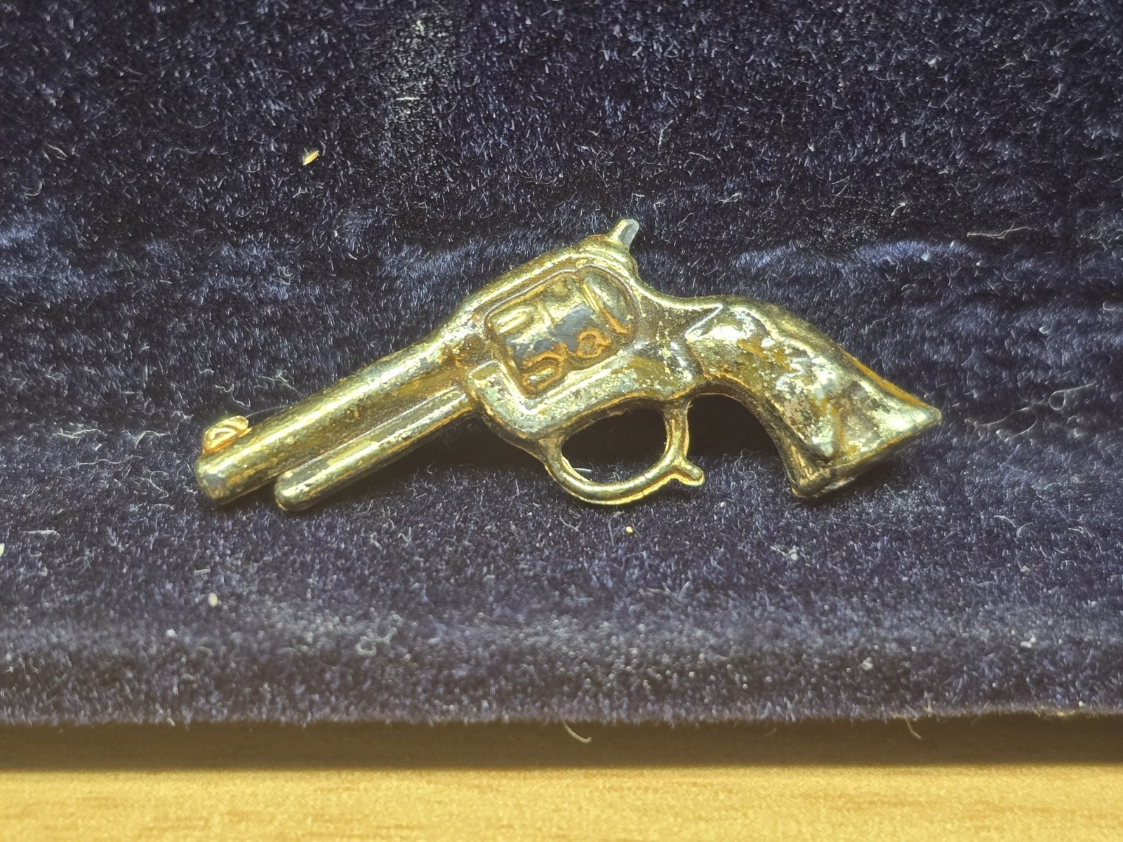 Vintage Miniature Roller Skate Shoe Revolver and Sailing Boat Trinkets