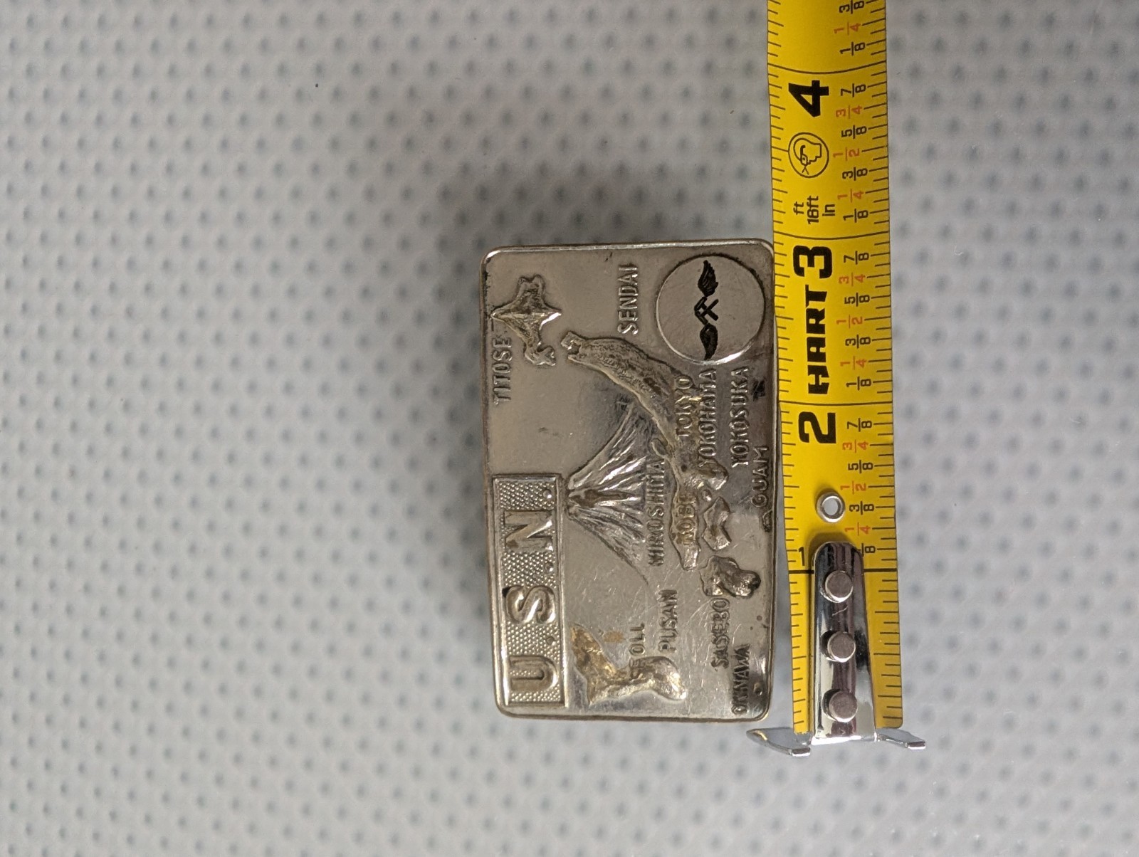 VTGUSN U.S. Navy Japan Korea Guam Souvenir Belt Buckle Metal 3
