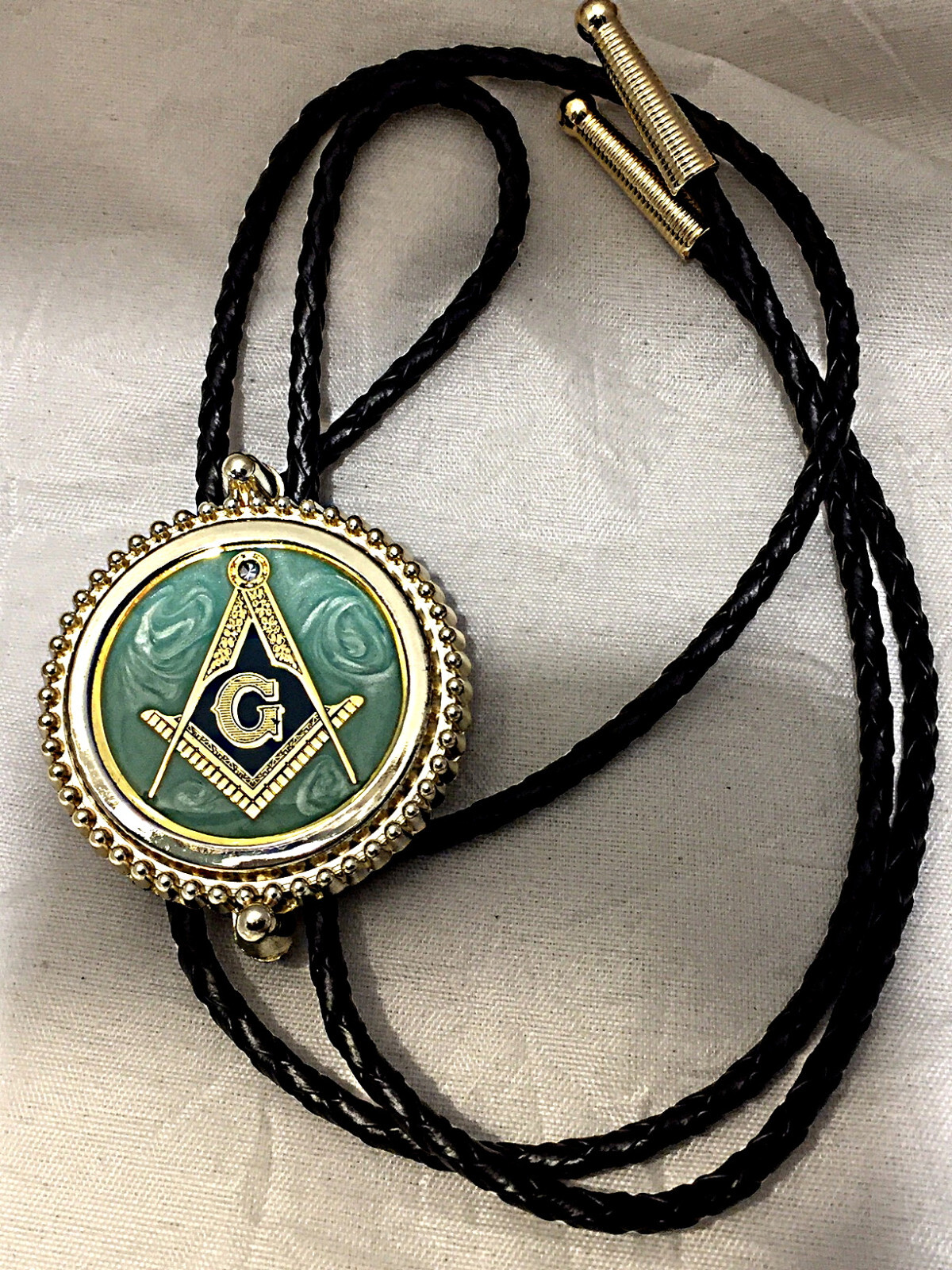 Masonic 3 piece set, belt buckle, bolo and money clip