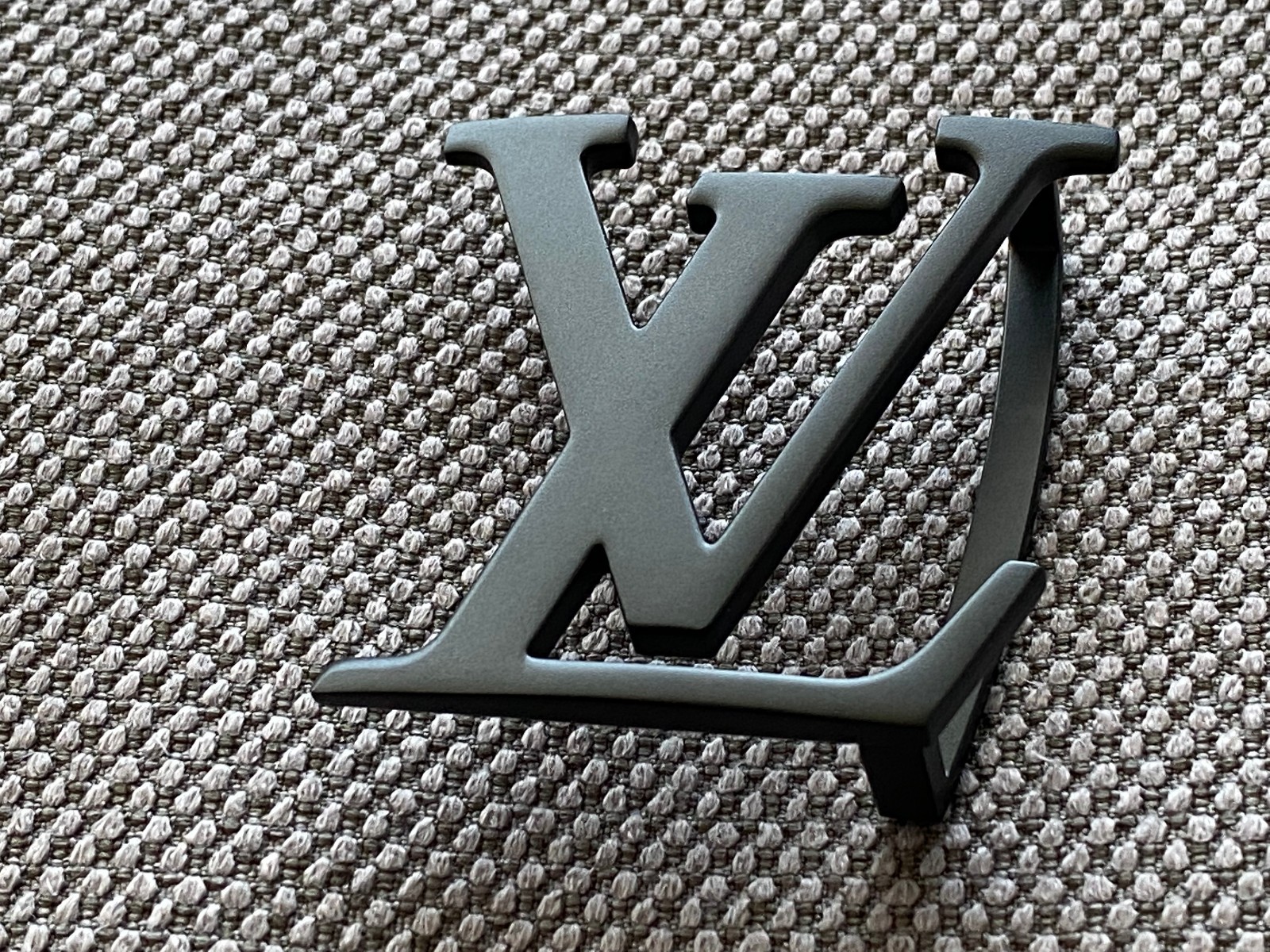 Louis Vuitton 40mm LV Black Matte Belt Buckle
